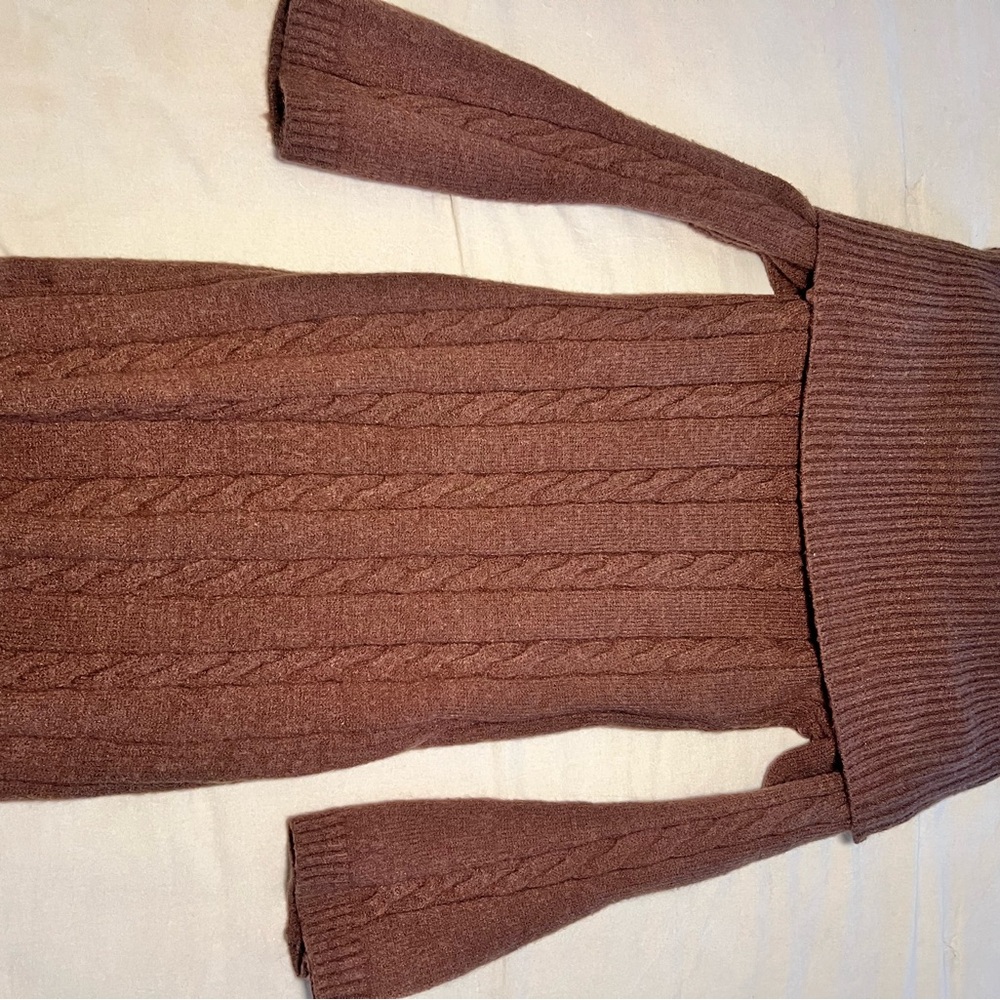 SHEIN Chocolate Cowl Neck Sweater